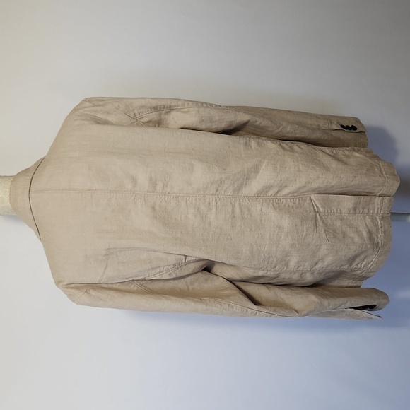 Goodfellow & Co Men's Taupe Patch Pocket Button Front Linen Blend Blazer Size M - Picture 11 of 16